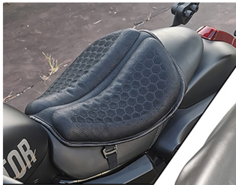 Cojín para Asiento de Motocicleta con Estructura de Panal